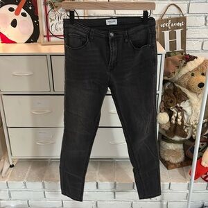 Kensie Jeans faded black high rise skinny jeans